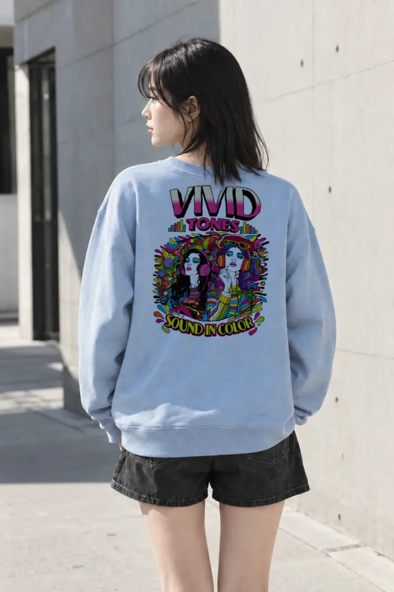 "Vivid Tones" Heavy Blend Unisex Crewneck Sweatshirt | Gildan 18000