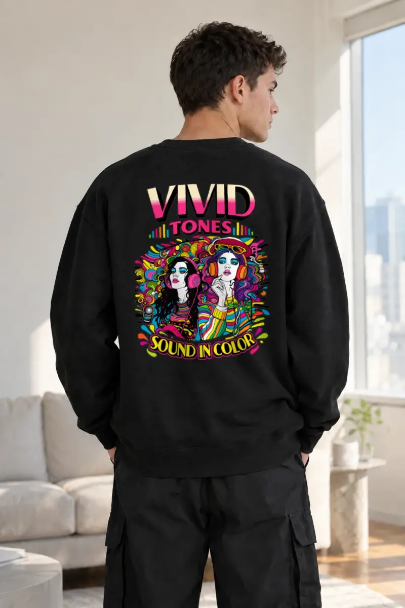 "Vivid Tones" Heavy Blend Unisex Crewneck Sweatshirt | Gildan 18000