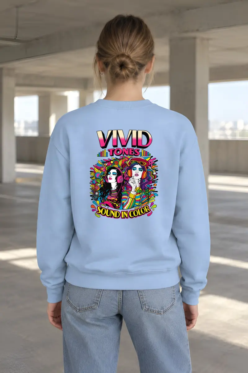 "Vivid Tones" Heavy Blend Unisex Crewneck Sweatshirt