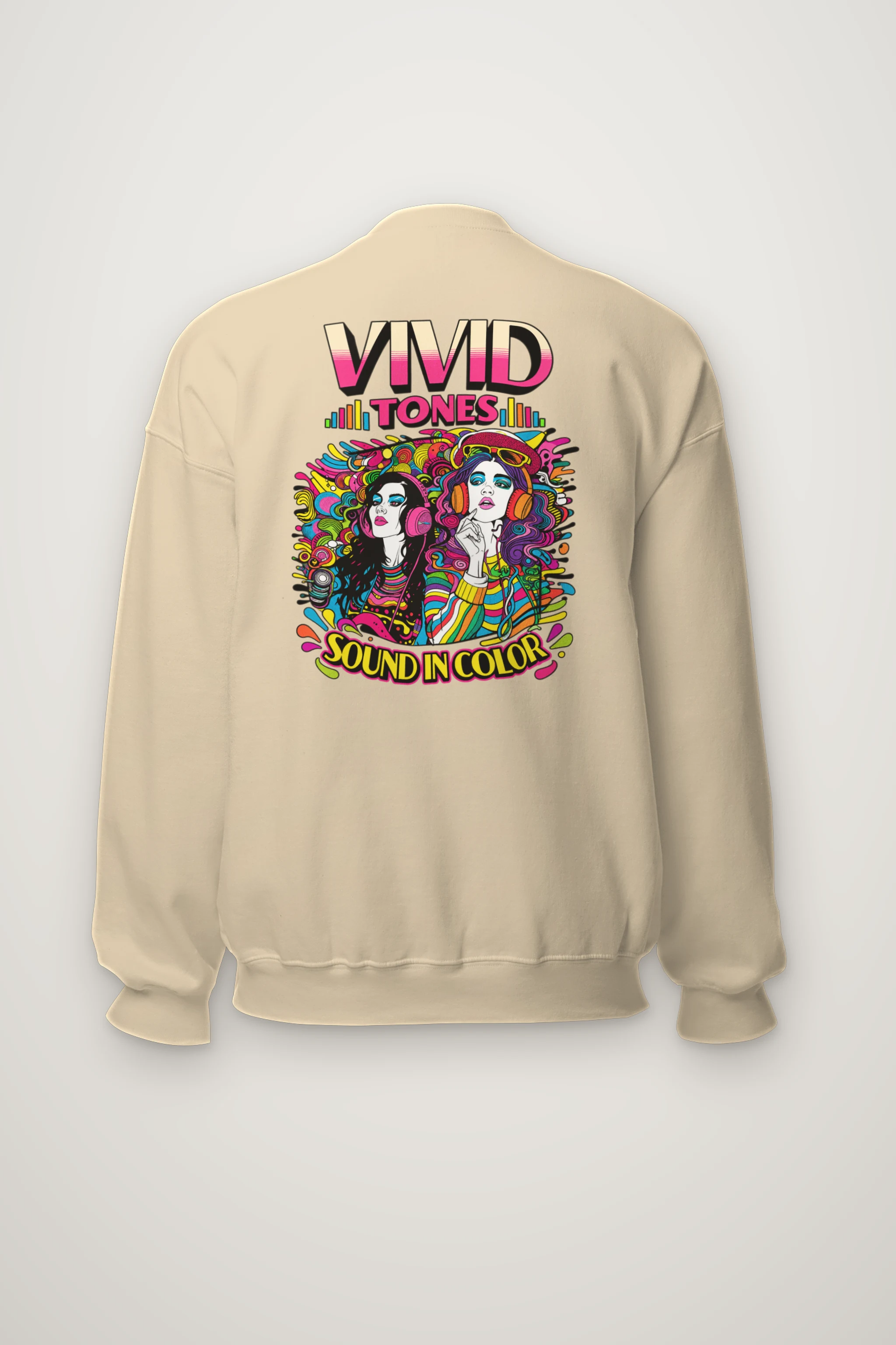 "Vivid Tones" Heavy Blend Unisex Crewneck Sweatshirt
