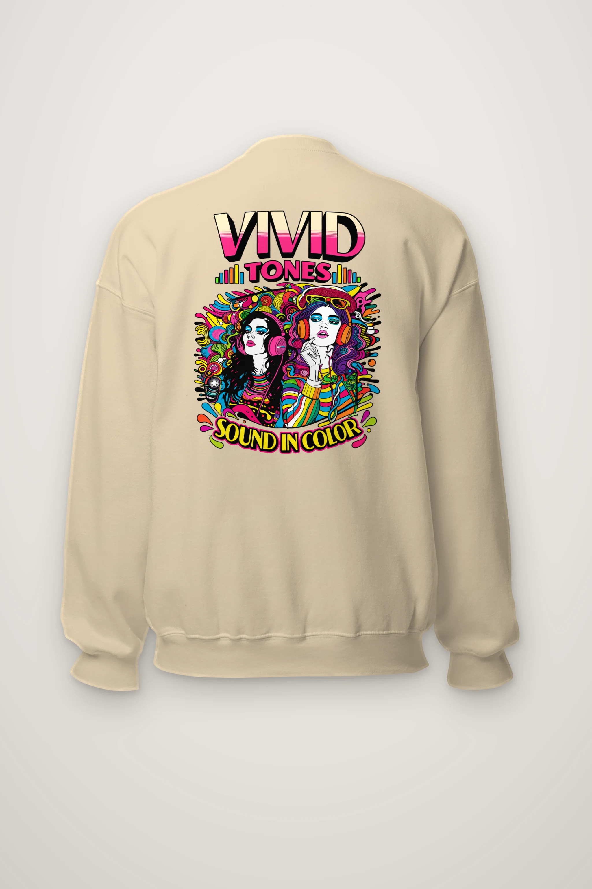 "Vivid Tones" Heavy Blend Unisex Crewneck Sweatshirt