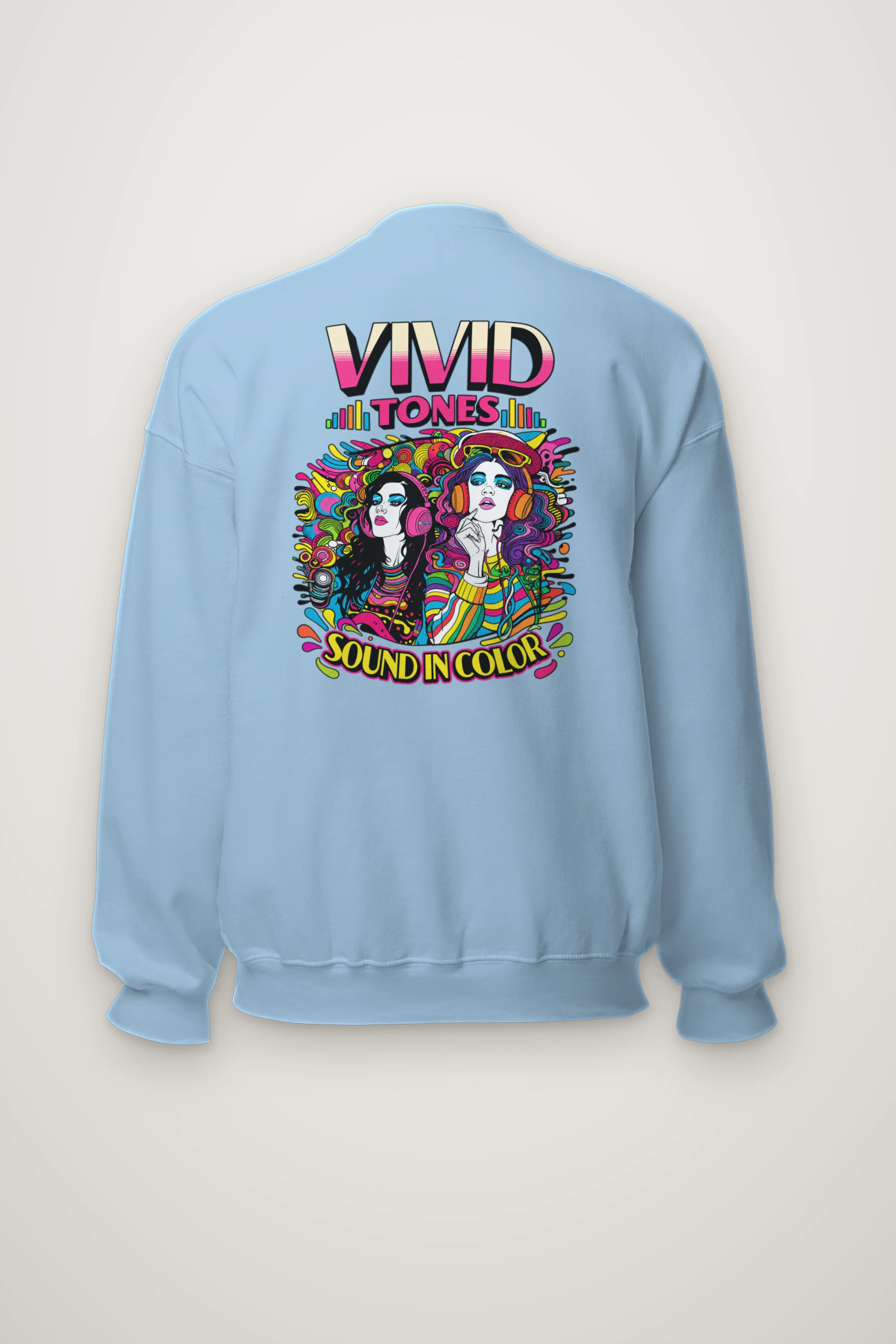 "Vivid Tones" Heavy Blend Unisex Crewneck Sweatshirt