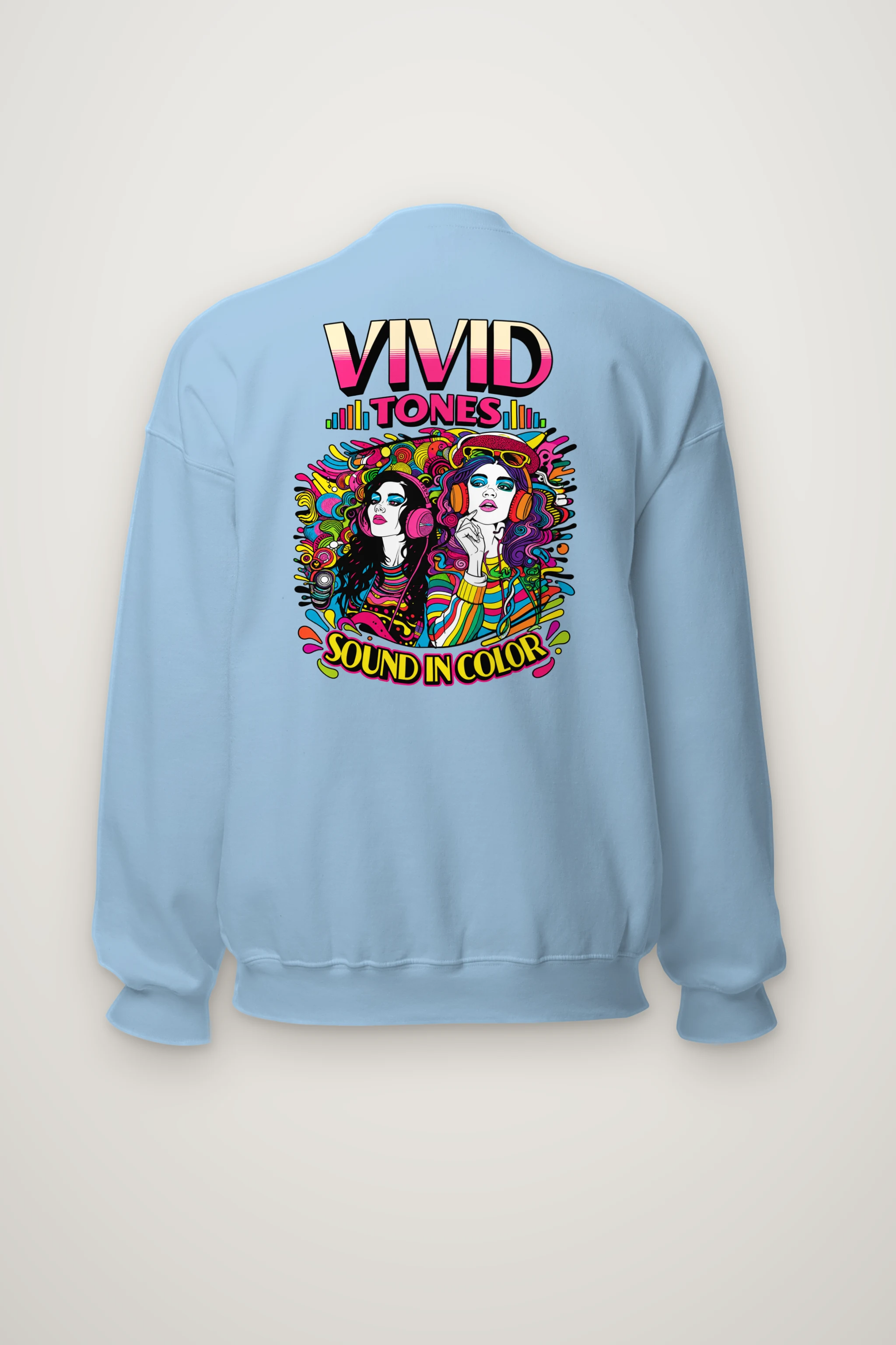 "Vivid Tones" Heavy Blend Unisex Crewneck Sweatshirt