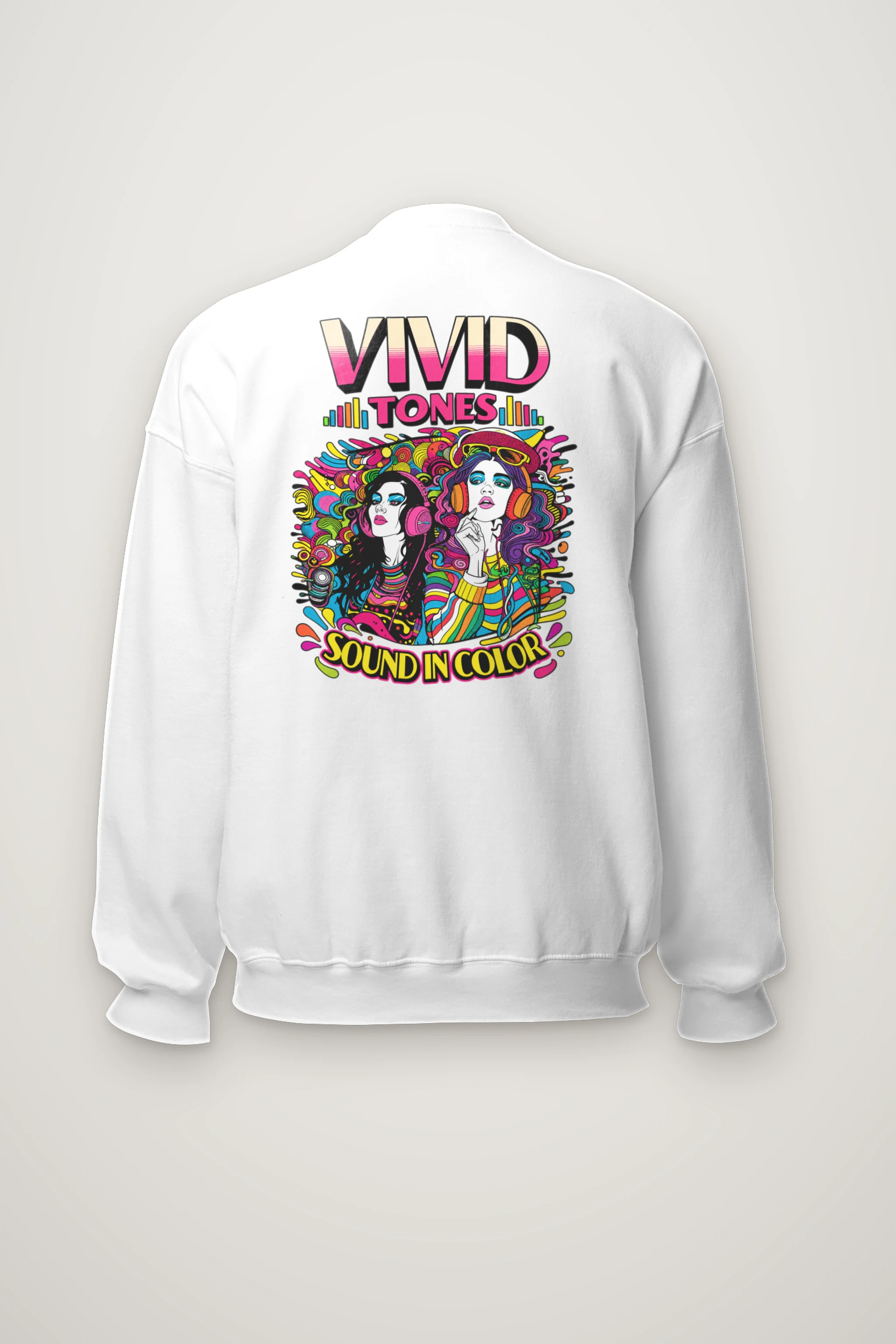 "Vivid Tones" Heavy Blend Unisex Crewneck Sweatshirt