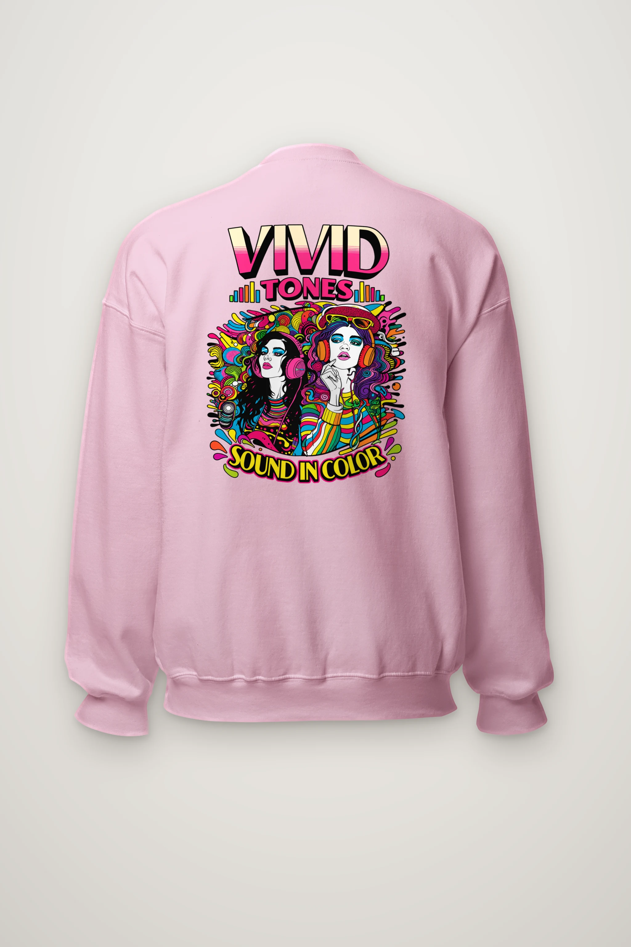 "Vivid Tones" Heavy Blend Unisex Crewneck Sweatshirt