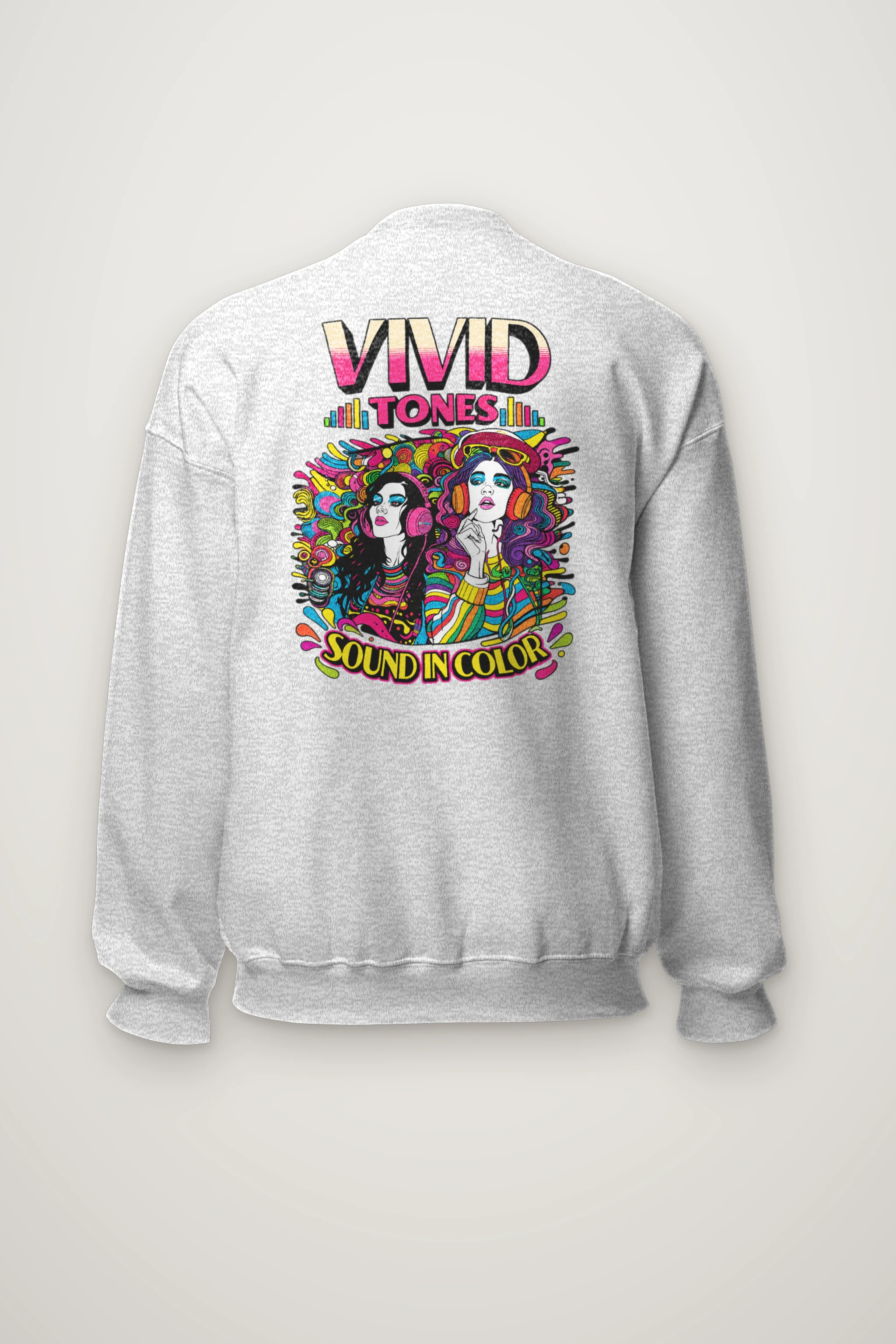 "Vivid Tones" Heavy Blend Unisex Crewneck Sweatshirt