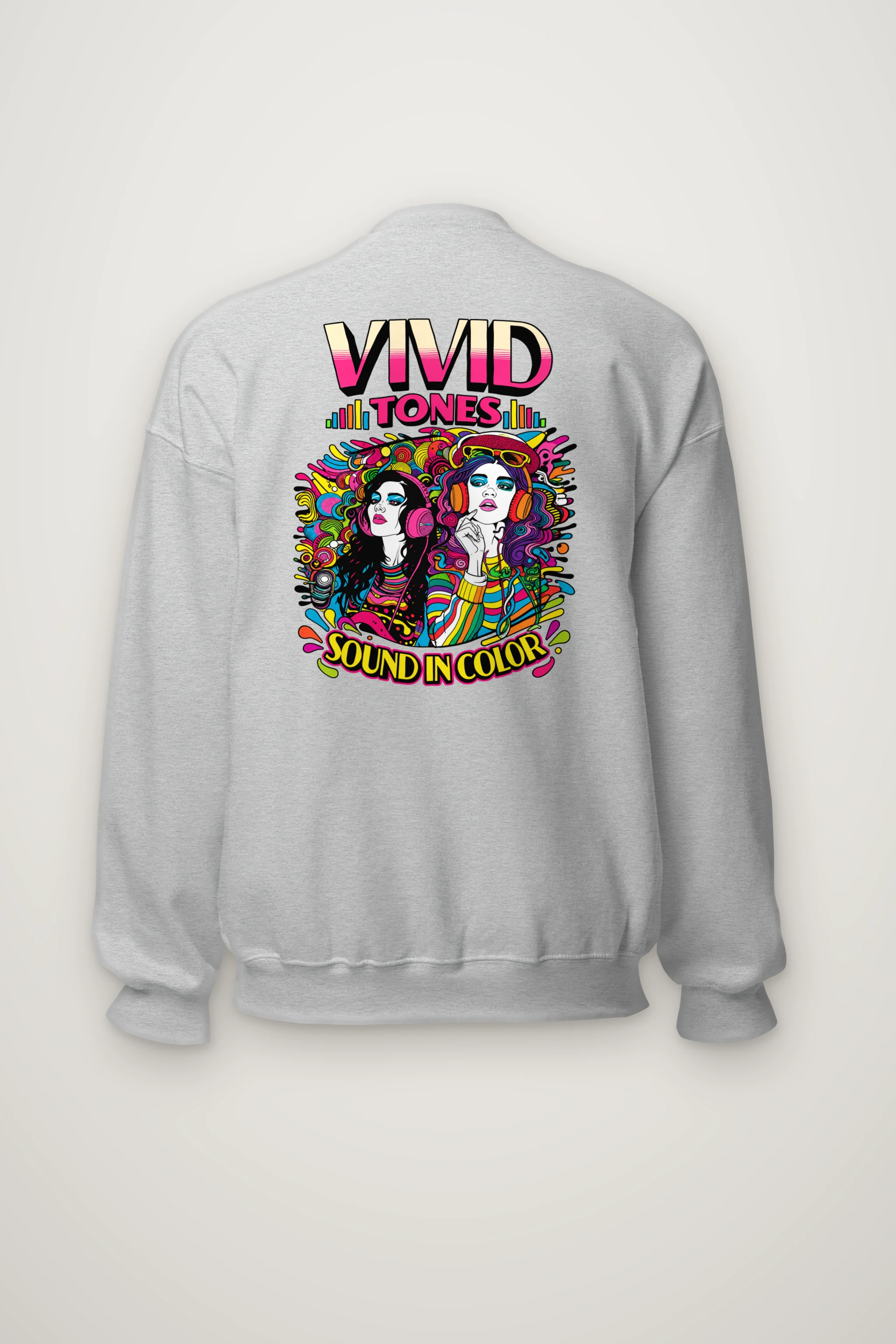 "Vivid Tones" Heavy Blend Unisex Crewneck Sweatshirt