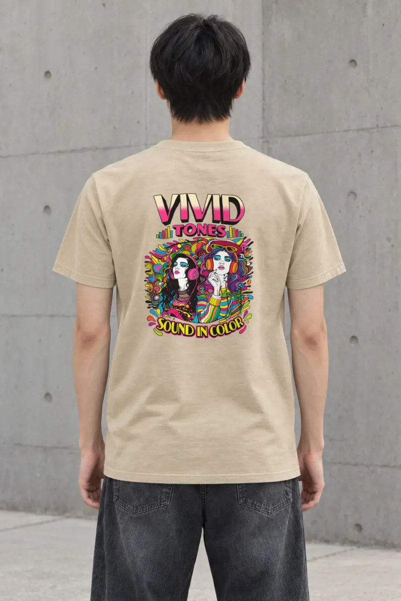 "Vivid Tones" Heavyweight Unisex Crewneck T-shirt