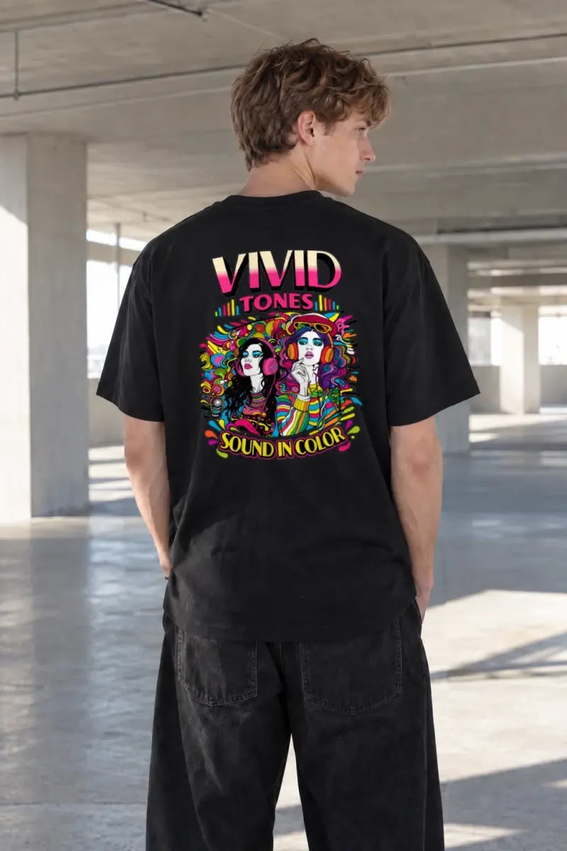 "Vivid Tones" Heavyweight Unisex Crewneck T-shirt | Gildan 5000