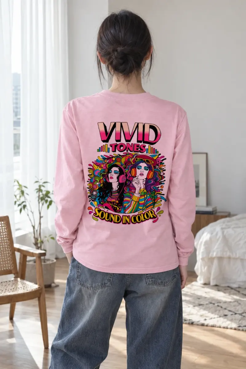 "Vivid Tones" Unisex Longsleeve T-shirt