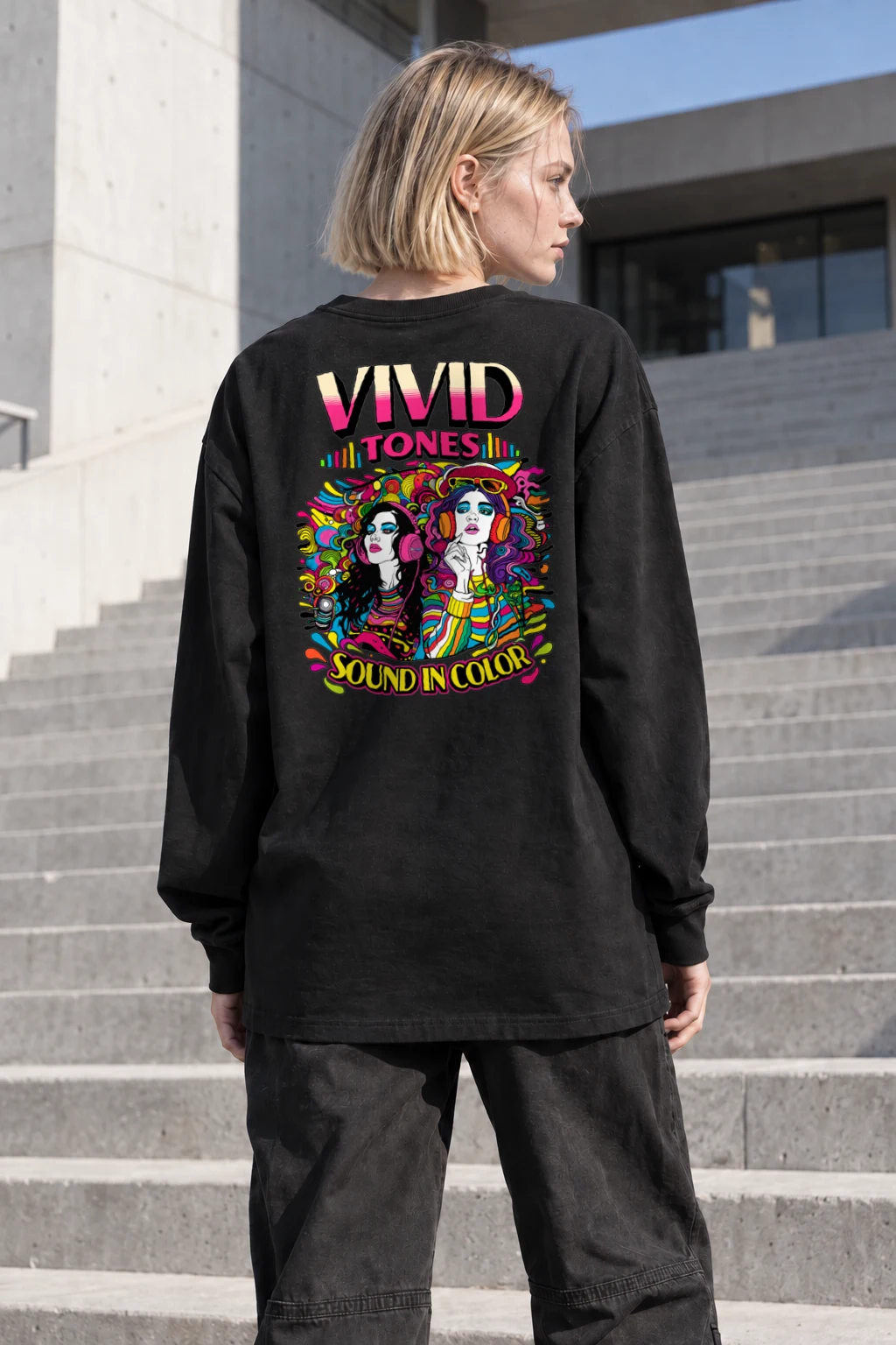 "Vivid Tones" Unisex Longsleeve T-shirt | Gildan 2400