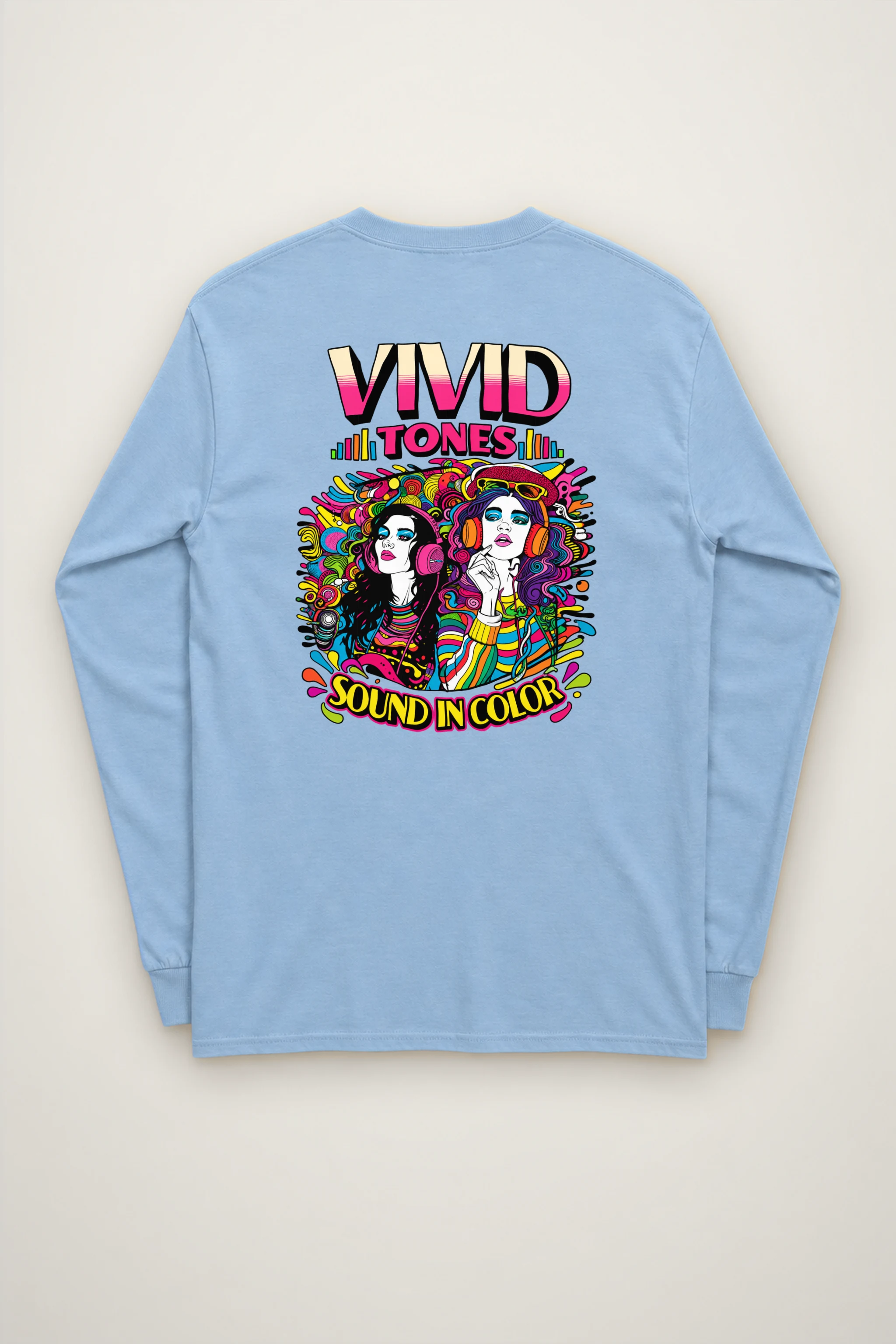 "Vivid Tones" Unisex Longsleeve T-shirt