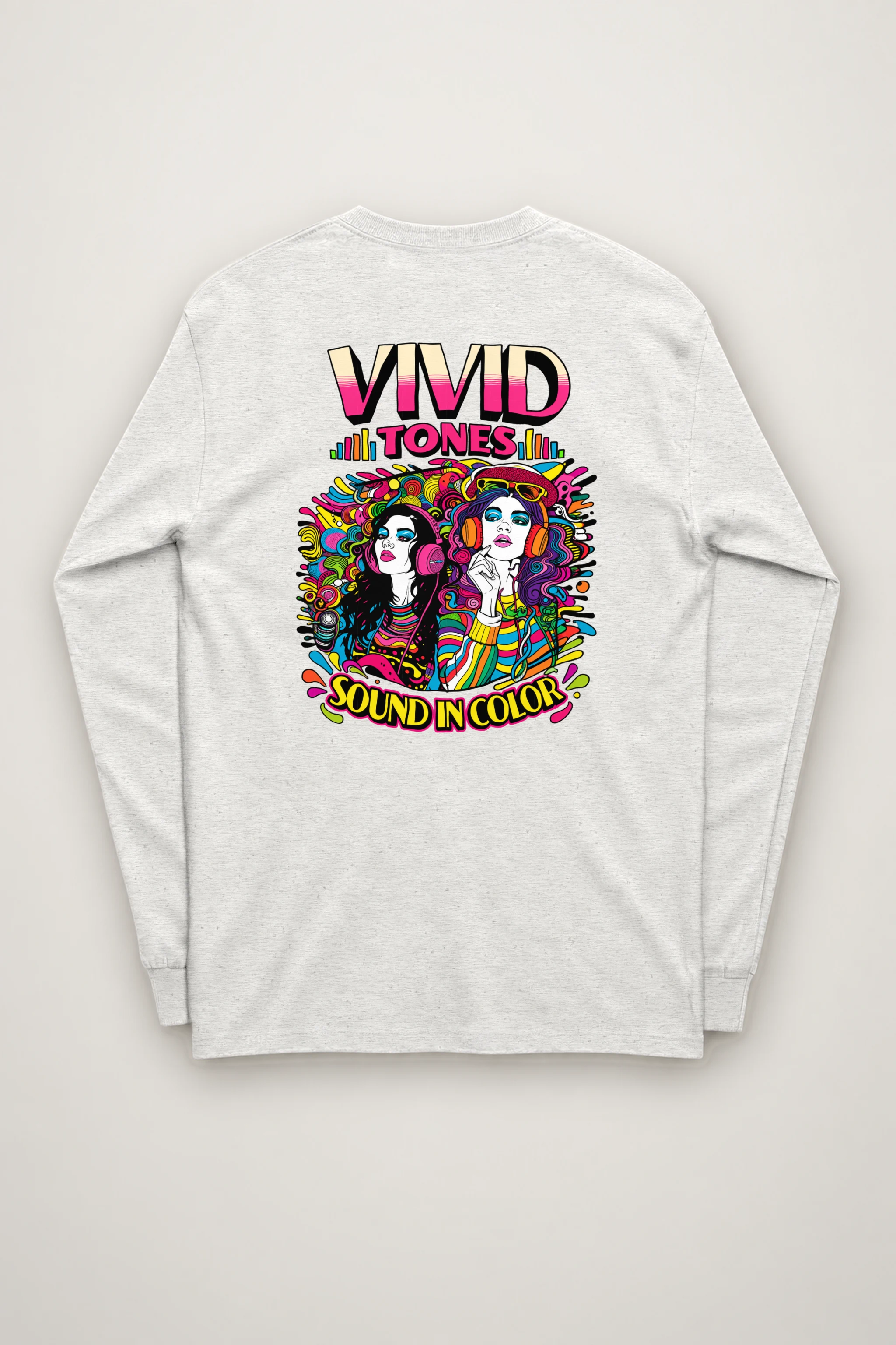 "Vivid Tones" Unisex Longsleeve T-shirt