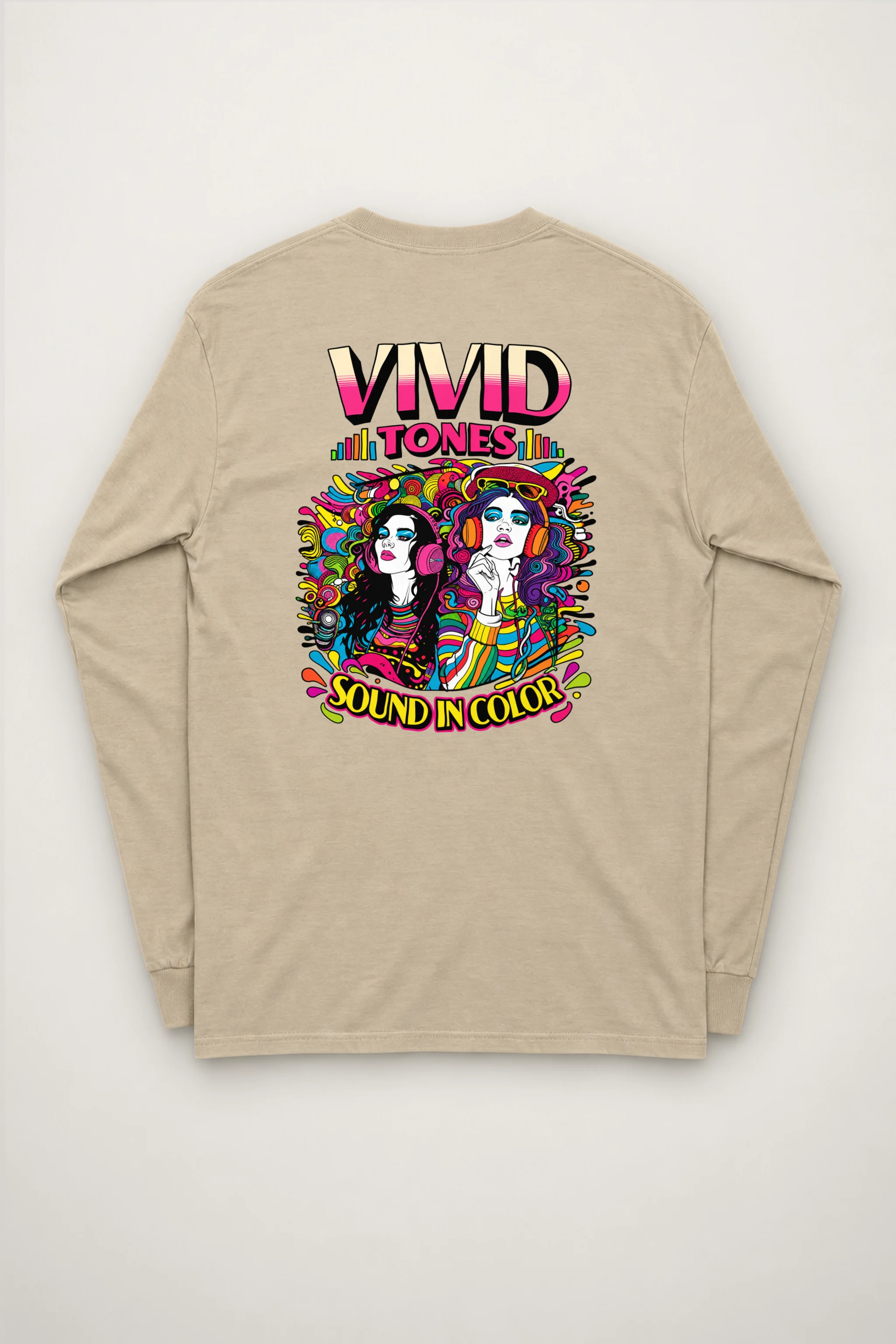 "Vivid Tones" Unisex Longsleeve T-shirt