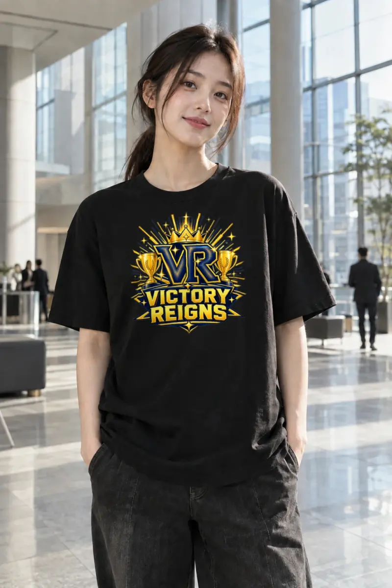 "VR Victory Reigns" Heavyweight Unisex Crewneck T-shirt | Gildan 5000