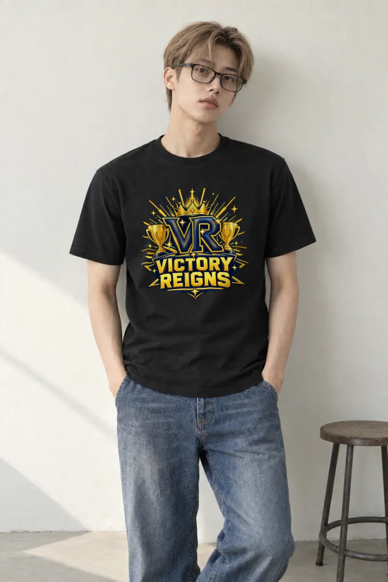 "VR Victory Reigns" Heavyweight Unisex Crewneck T-shirt
