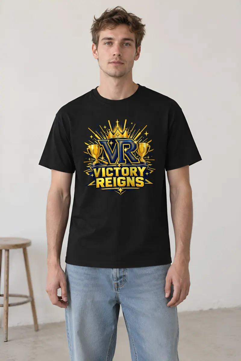 "VR Victory Reigns" Heavyweight Unisex Crewneck T-shirt