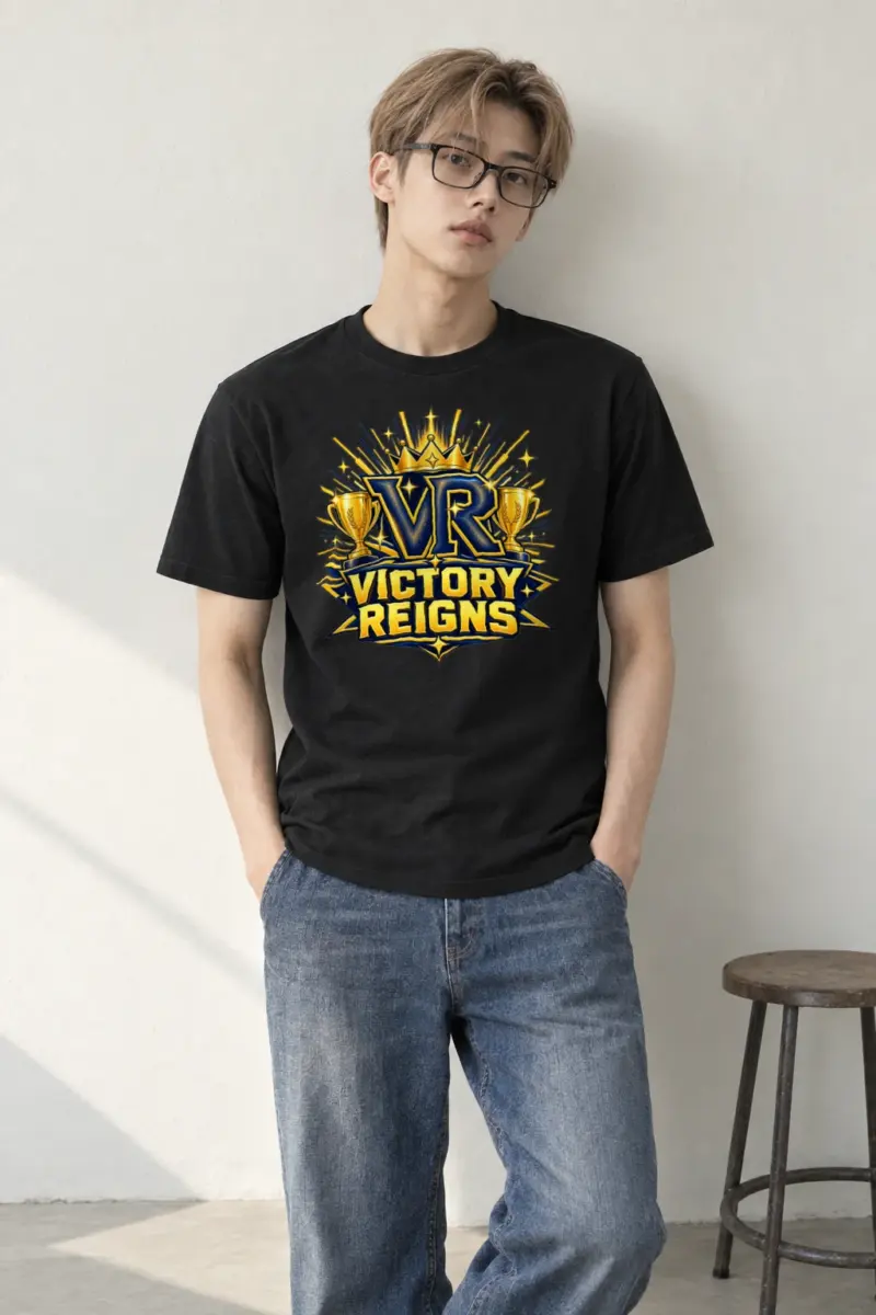 "VR Victory Reigns" Heavyweight Unisex Crewneck T-shirt | Gildan 5000
