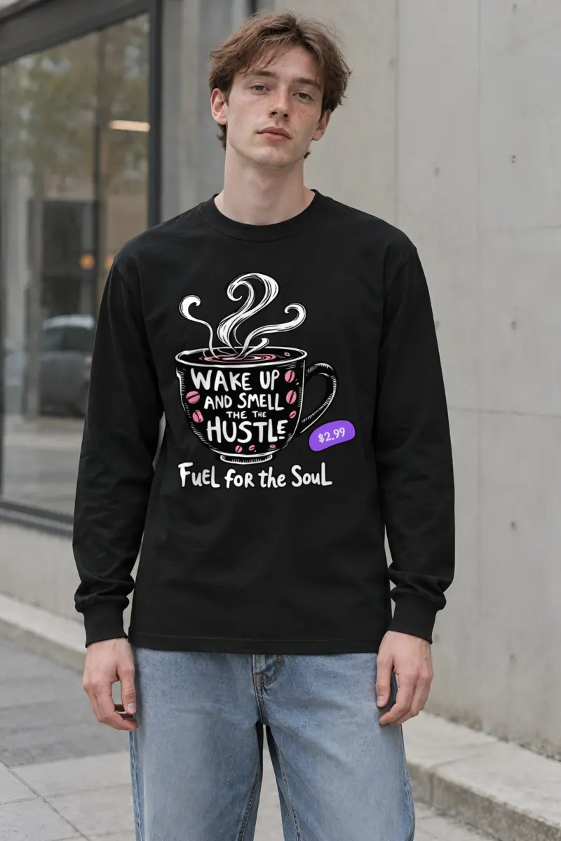"Wake Up Hustle" Unisex Longsleeve T-shirt