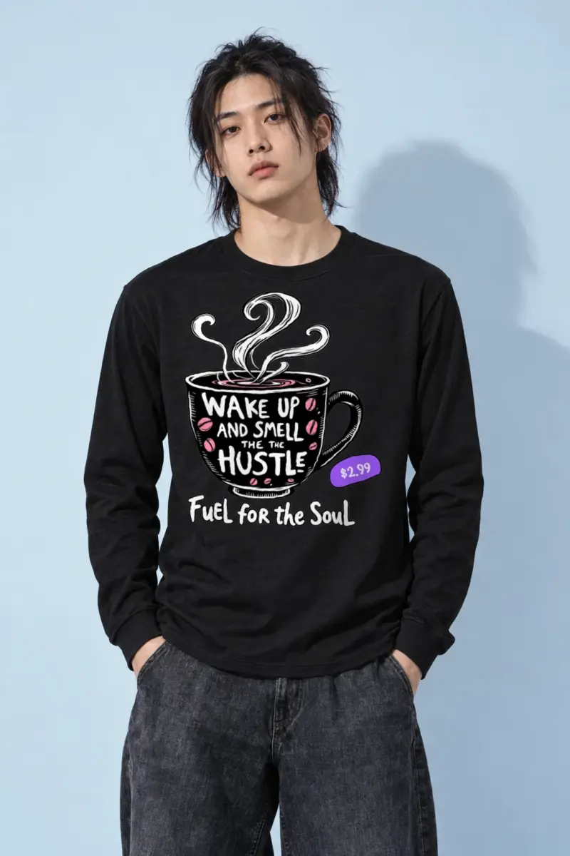 "Wake Up Hustle" Unisex Longsleeve T-shirt