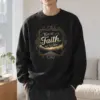 "Walk By Faith" Heavy Blend Unisex Crewneck Sweatshirt | Gildan 18000