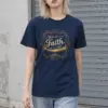 "Walk By Faith" Heavyweight Unisex Crewneck T-shirt