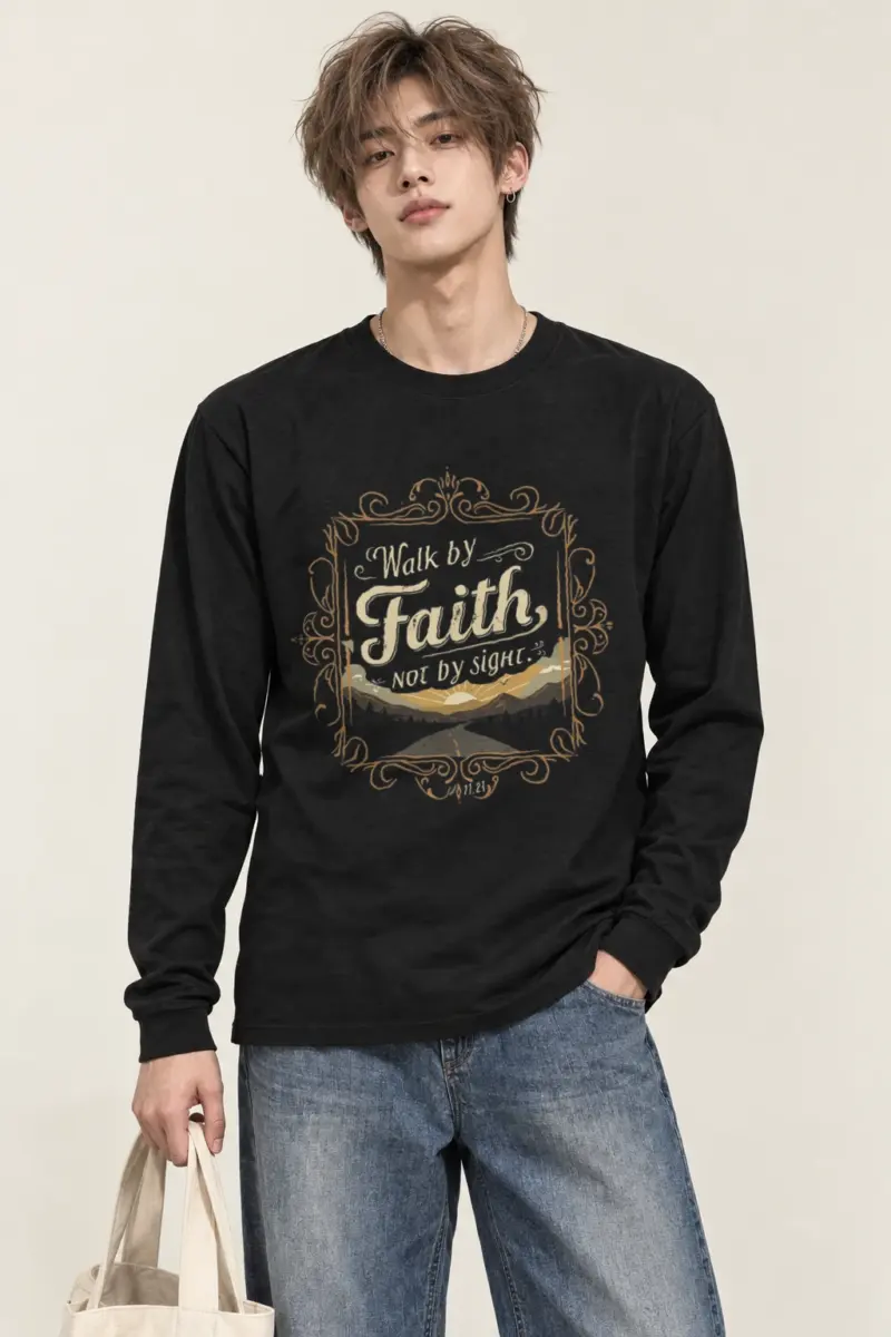 "Walk By Faith" Unisex Longsleeve T-shirt