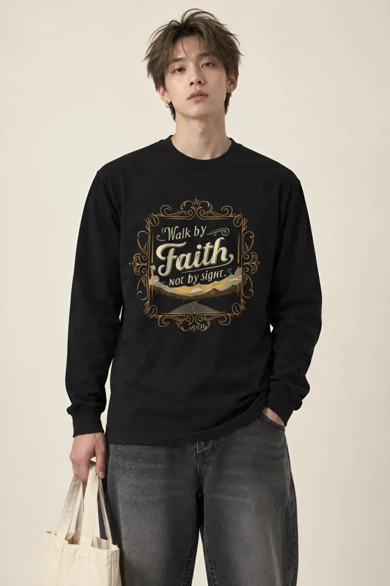 "Walk By Faith" Unisex Longsleeve T-shirt