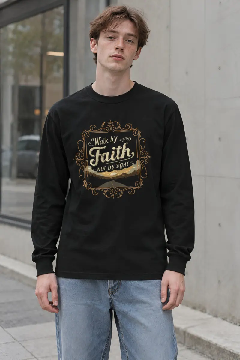 "Walk By Faith" Unisex Longsleeve T-shirt