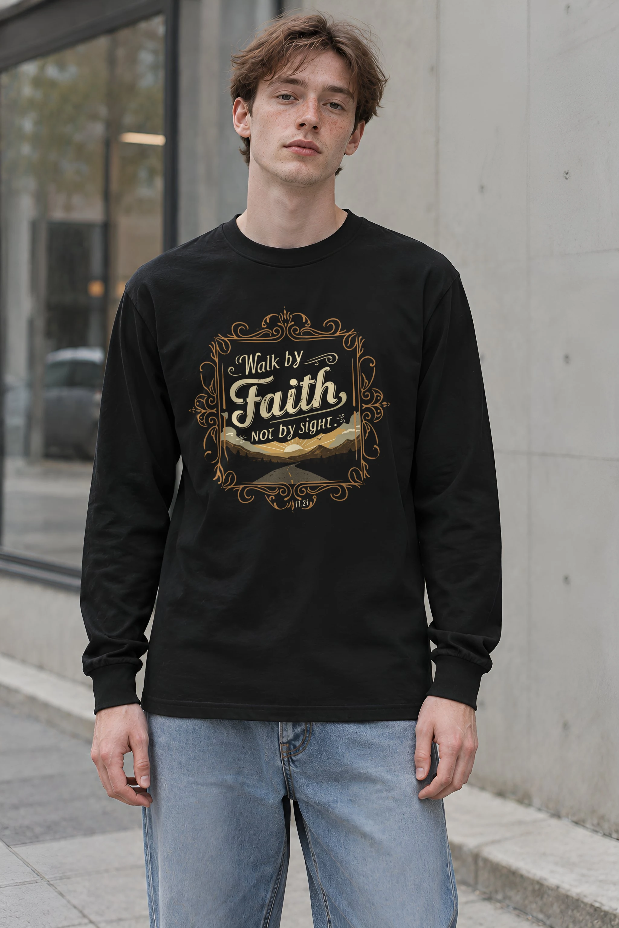 "Walk By Faith" Unisex Longsleeve T-shirt