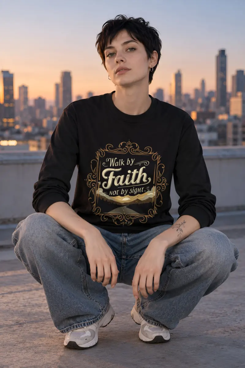 "Walk By Faith" Unisex Longsleeve T-shirt