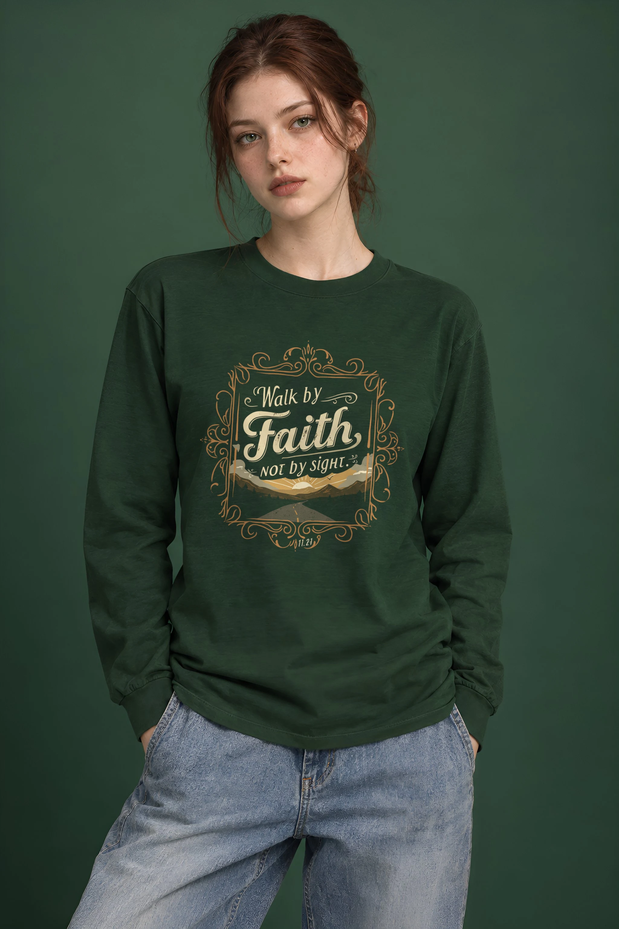 "Walk By Faith" Unisex Longsleeve T-shirt