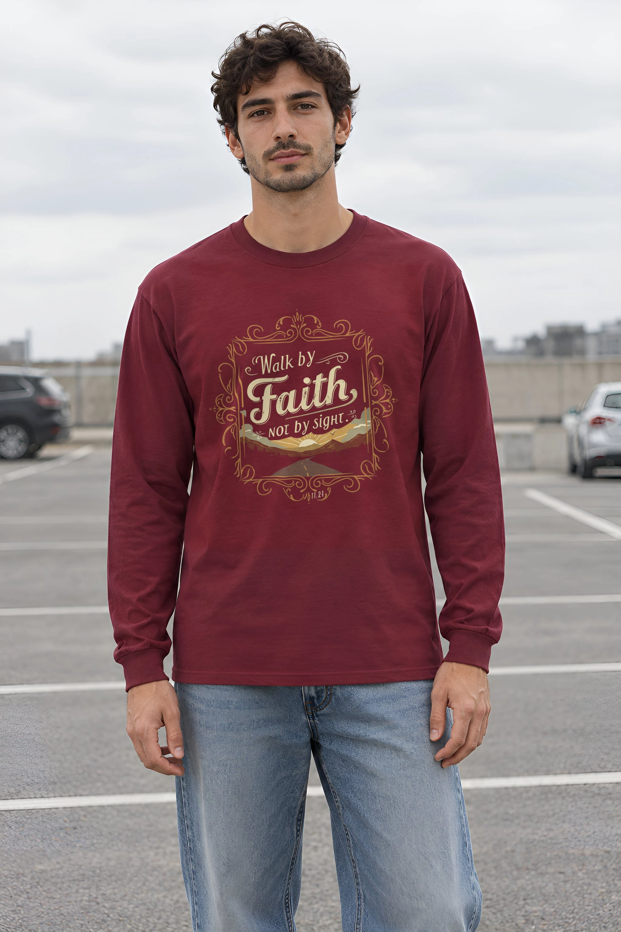 "Walk By Faith" Unisex Longsleeve T-shirt