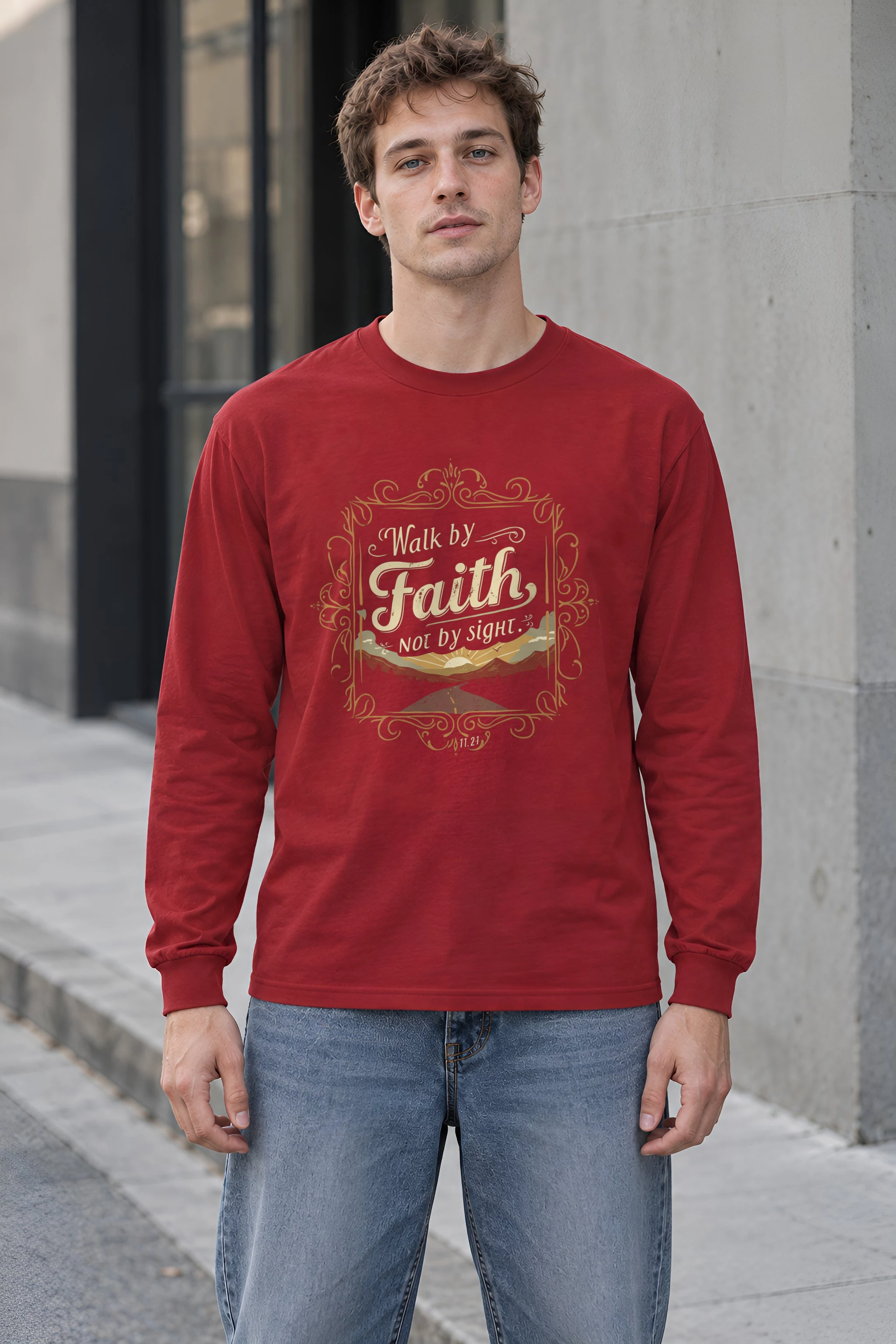 "Walk By Faith" Unisex Longsleeve T-shirt