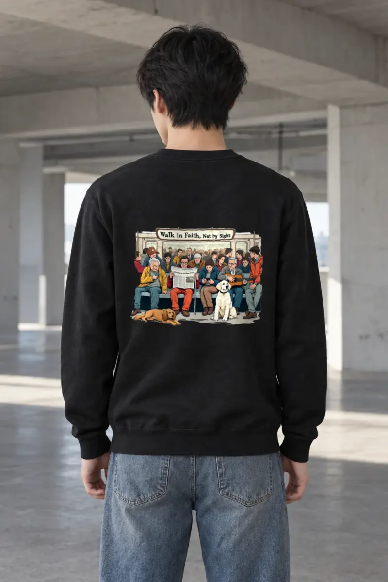 "Walk In Faith" Heavy Blend Unisex Crewneck Sweatshirt