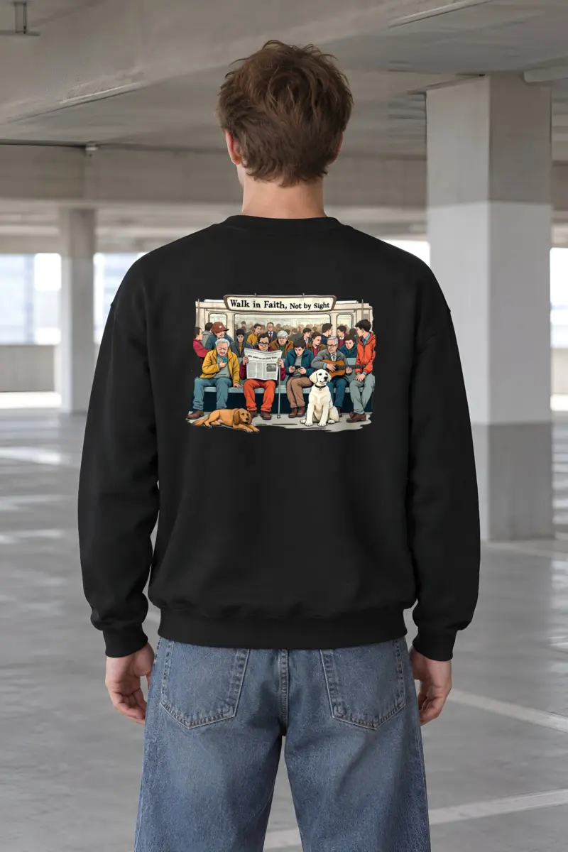 "Walk In Faith" Heavy Blend Unisex Crewneck Sweatshirt