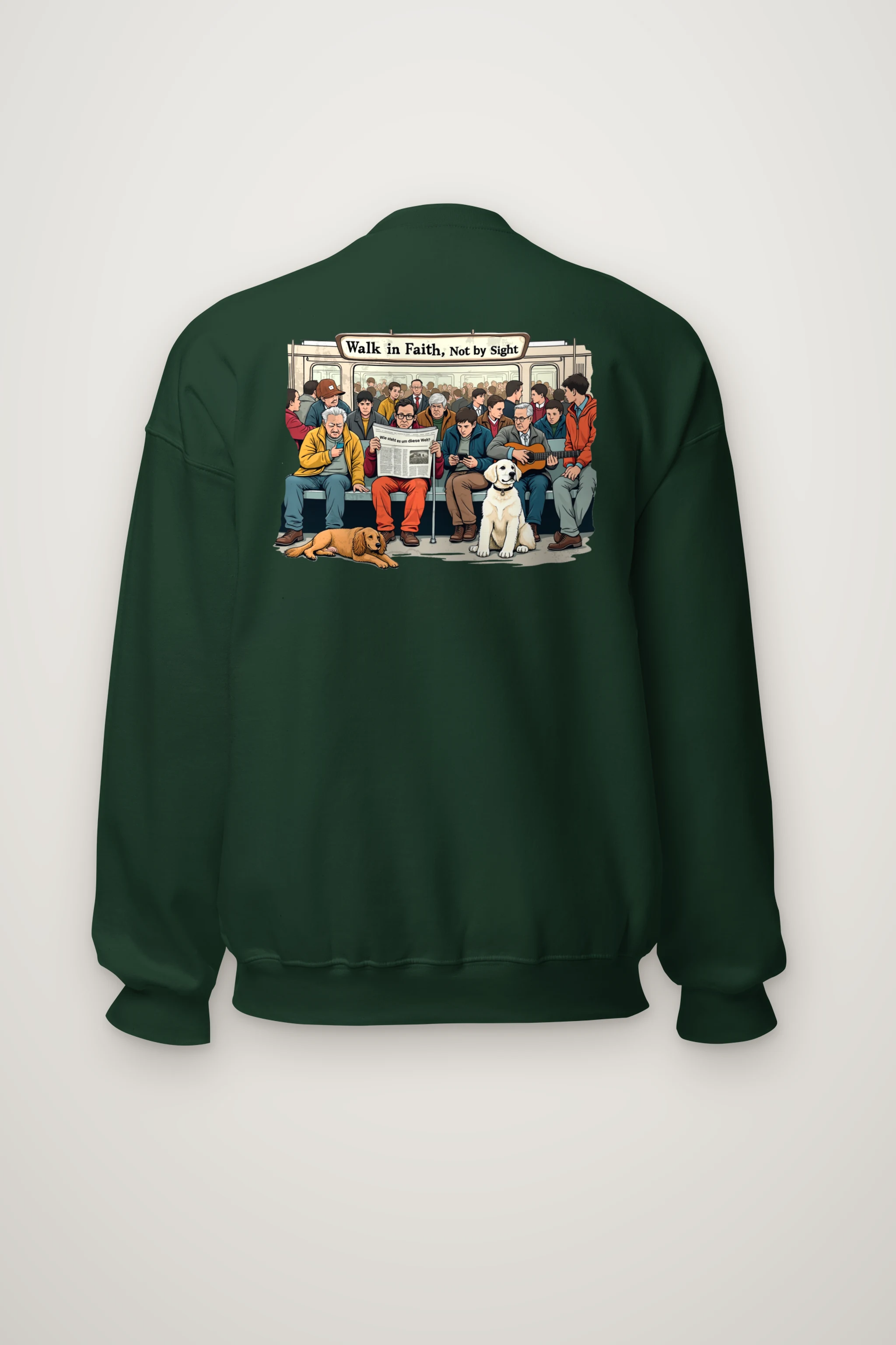 "Walk In Faith" Heavy Blend Unisex Crewneck Sweatshirt