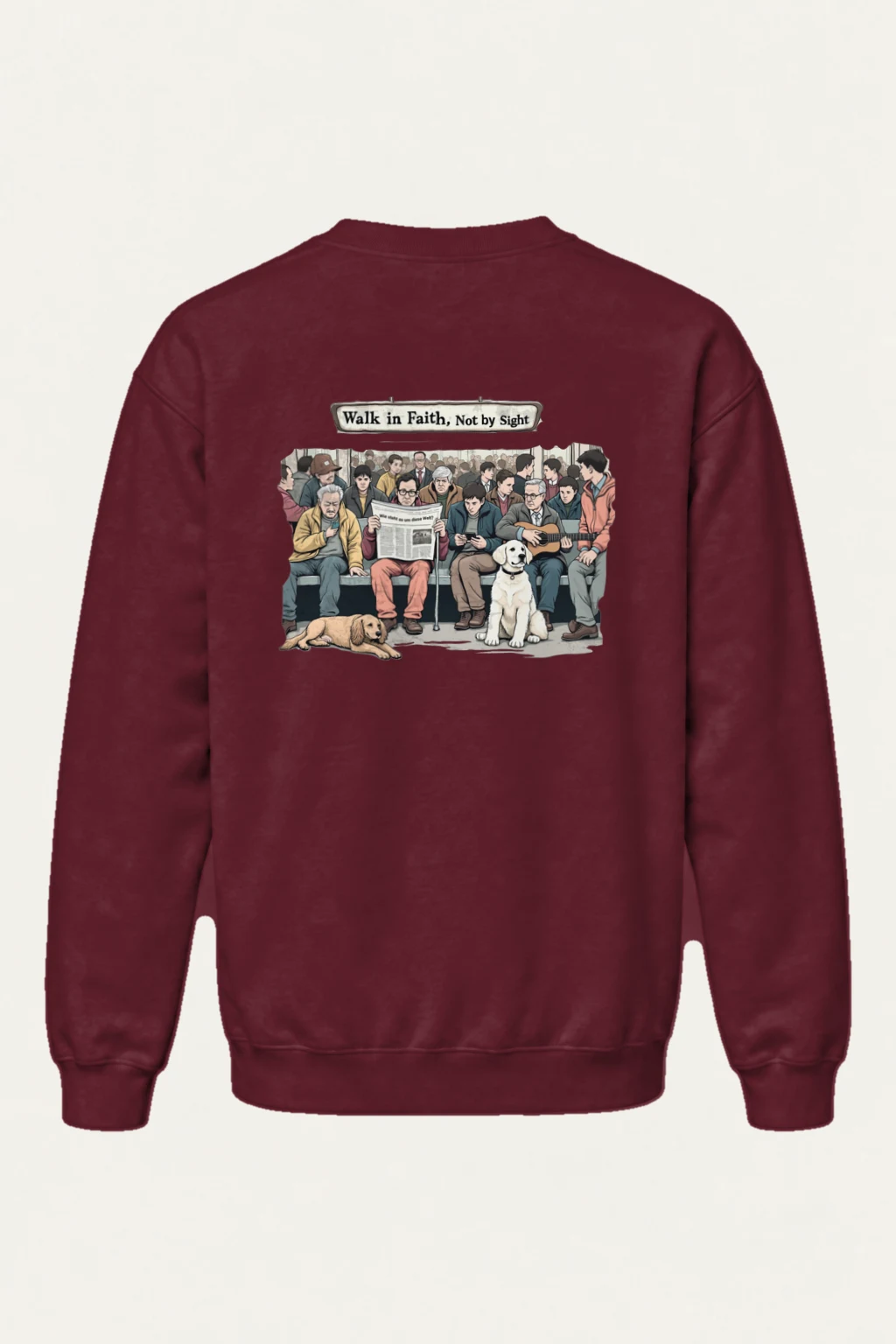"Walk In Faith" Heavy Blend Unisex Crewneck Sweatshirt | Gildan 18000