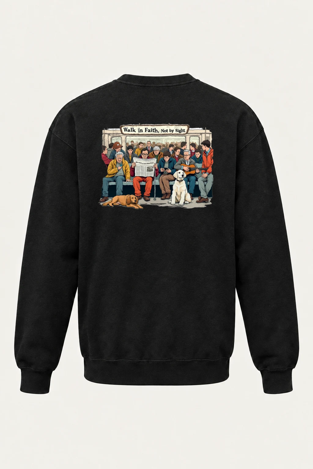 "Walk In Faith" Heavy Blend Unisex Crewneck Sweatshirt | Gildan 18000