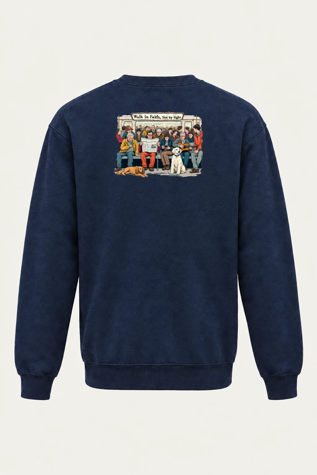 "Walk In Faith" Heavy Blend Unisex Crewneck Sweatshirt | Gildan 18000