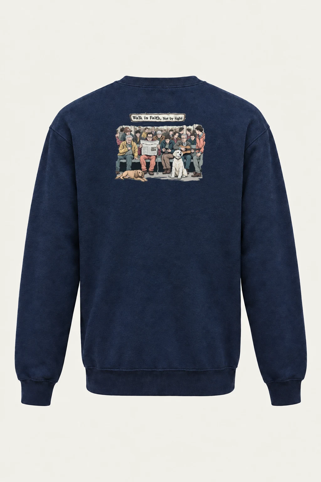 "Walk In Faith" Heavy Blend Unisex Crewneck Sweatshirt | Gildan 18000
