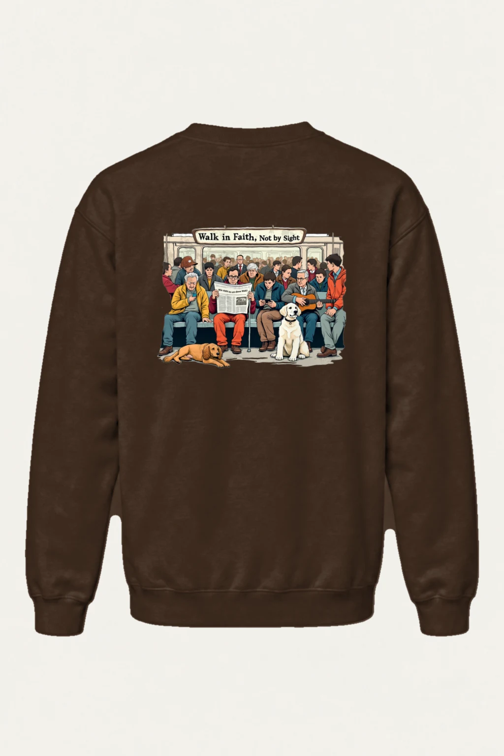 "Walk In Faith" Heavy Blend Unisex Crewneck Sweatshirt | Gildan 18000