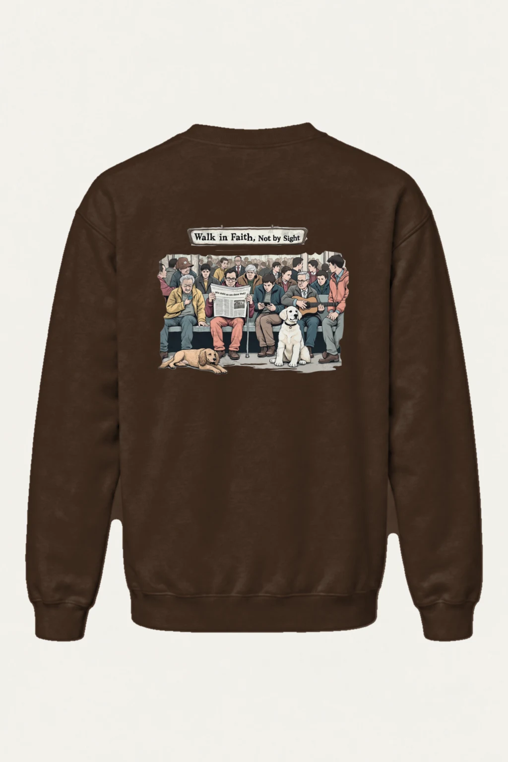 "Walk In Faith" Heavy Blend Unisex Crewneck Sweatshirt | Gildan 18000
