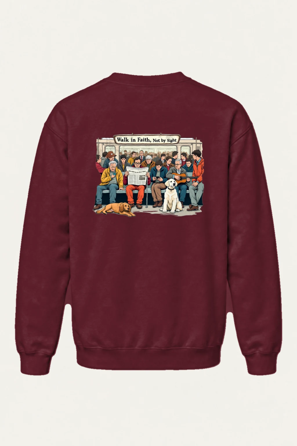 "Walk In Faith" Heavy Blend Unisex Crewneck Sweatshirt | Gildan 18000