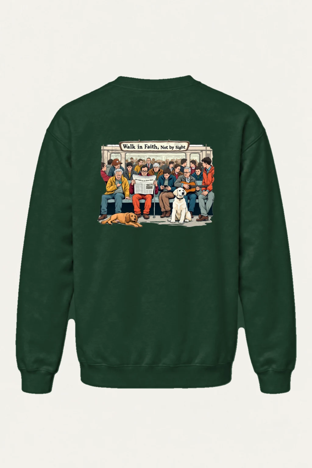 "Walk In Faith" Heavy Blend Unisex Crewneck Sweatshirt | Gildan 18000