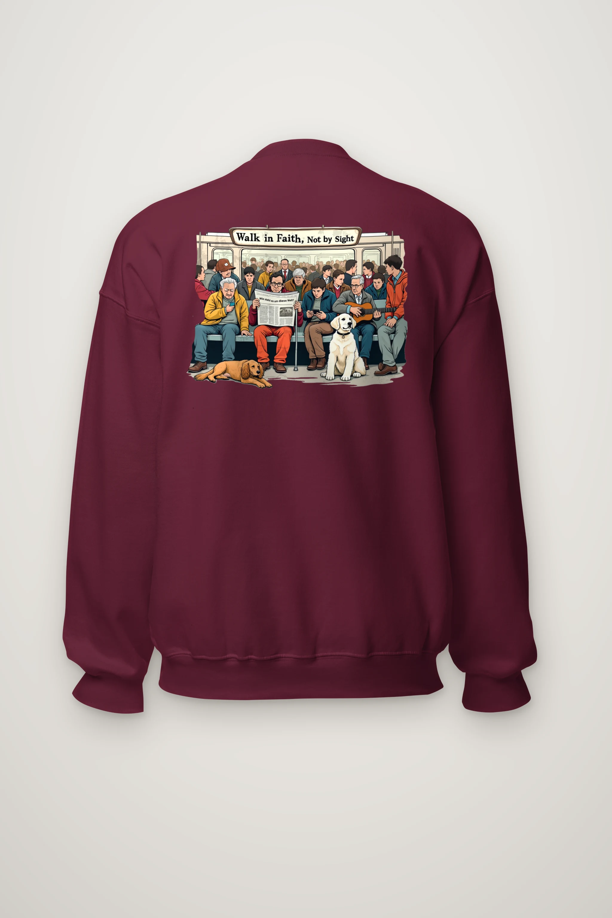 "Walk In Faith" Heavy Blend Unisex Crewneck Sweatshirt