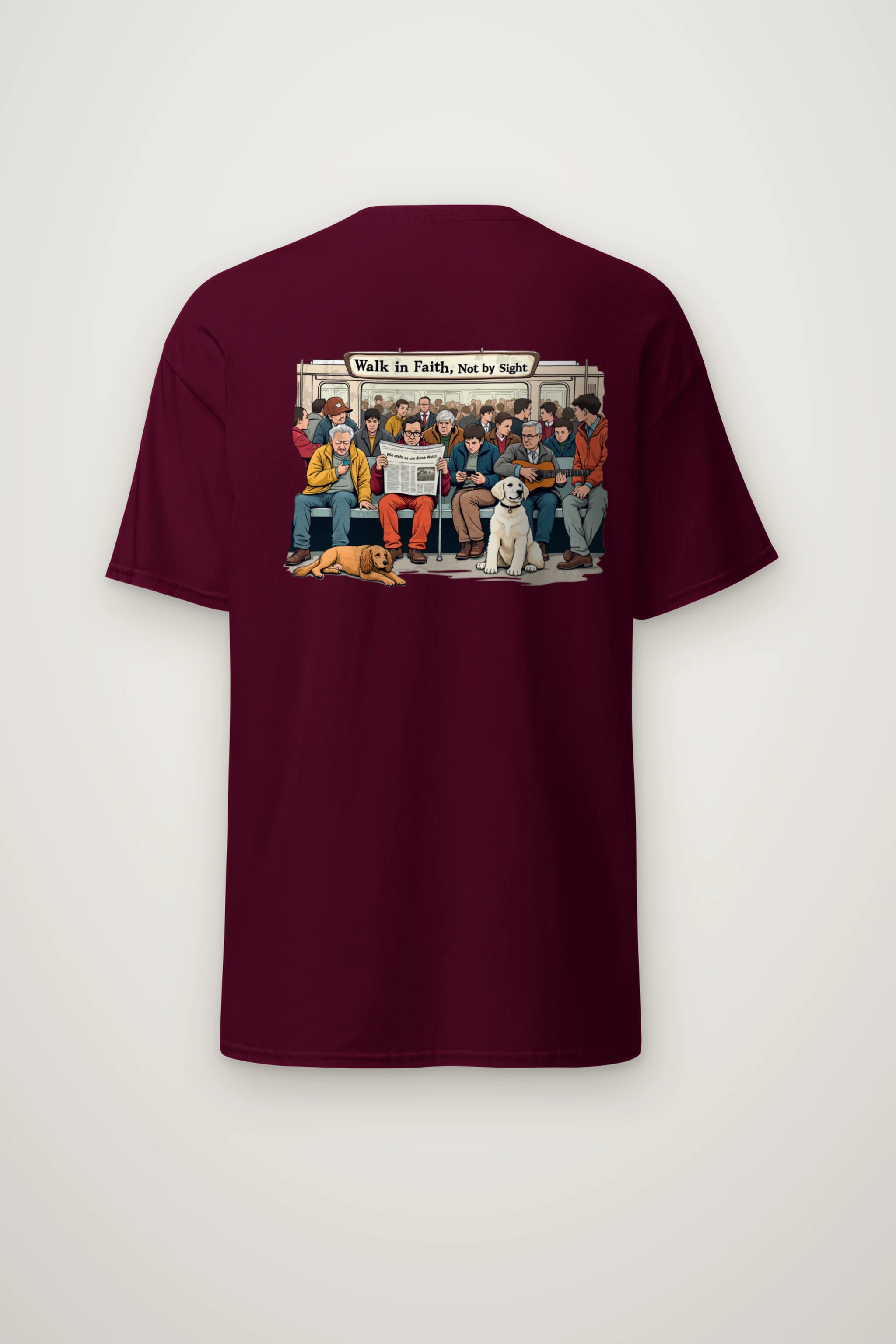 "Walk In Faith" Heavyweight Unisex Crewneck T-shirt