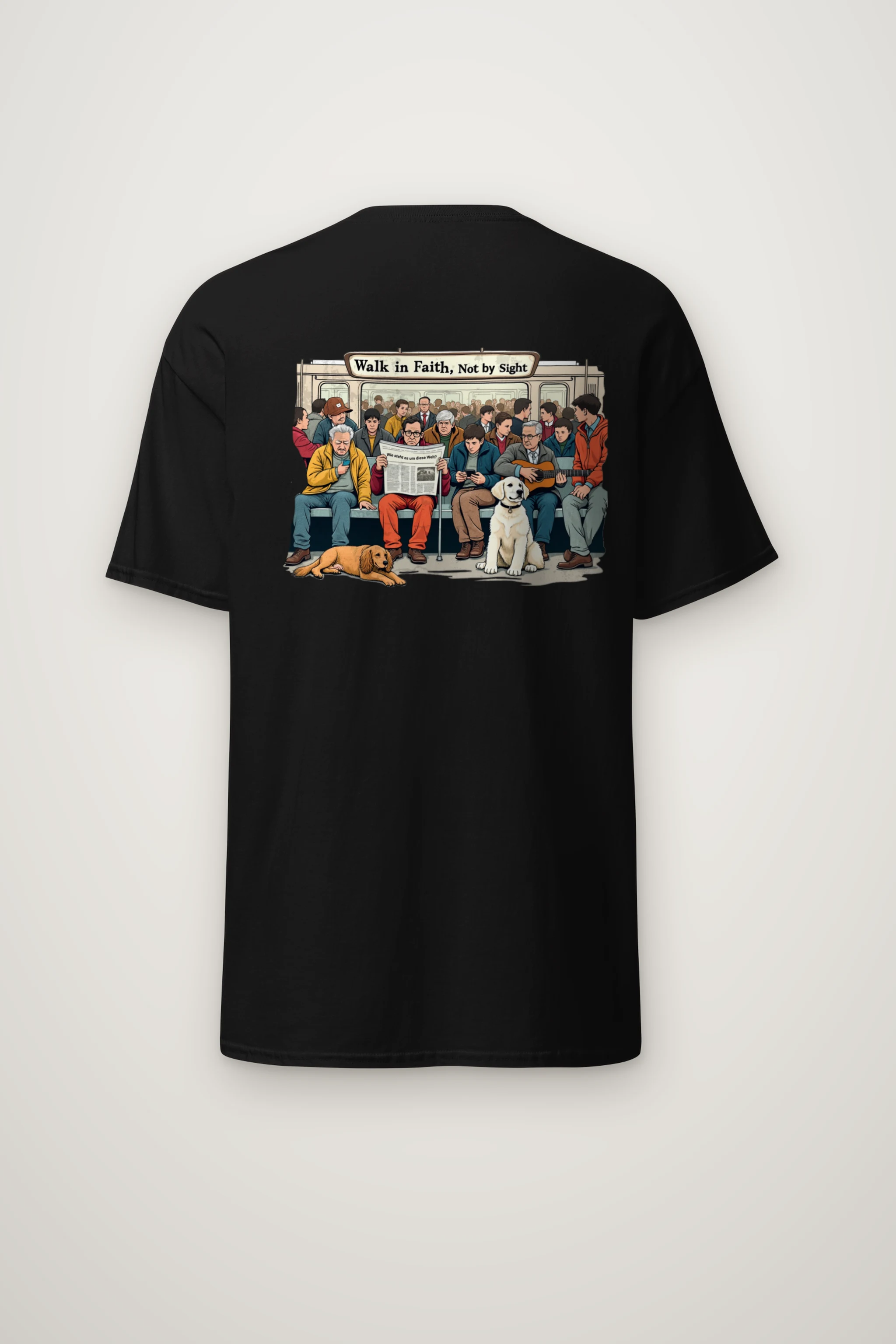 "Walk In Faith" Heavyweight Unisex Crewneck T-shirt