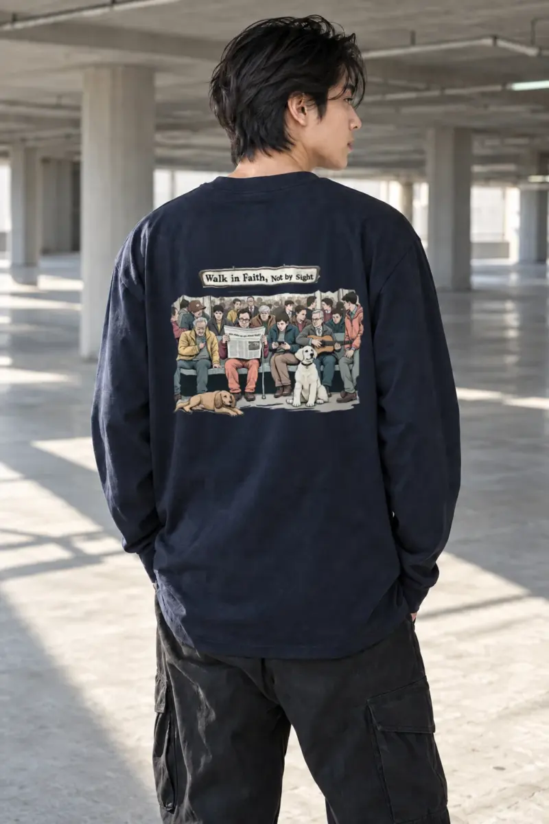 "Walk in Faith" Unisex Longsleeve T-shirt | Gildan 2400