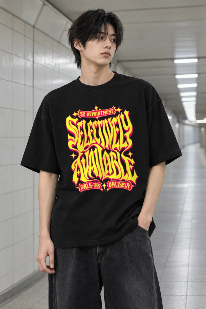 "Walk-Ins Unlikely" Men's Oversized Heavyweight Crewneck T-Shirt | Shaka Wear SHMHSS